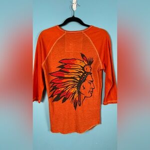 RARE VINTAGE AVIATOR NATION WARRIOR HENLEY size medium